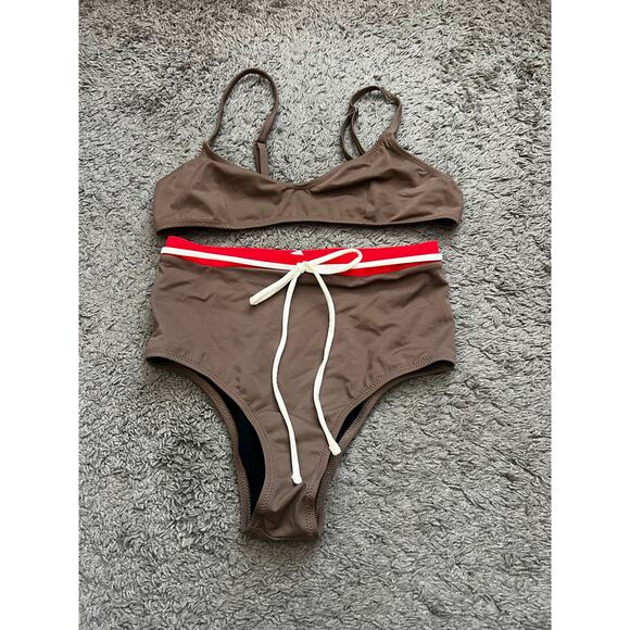 Solid & Striped Bikini Set - Picture 2 of 7